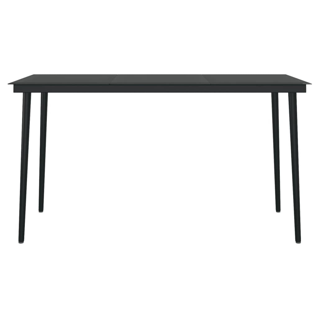 vidaXL 5 Piece Garden Dining Set with Cushions Grey