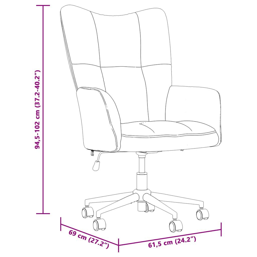 vidaXL Relaxing Chair Mustard Yellow Velvet