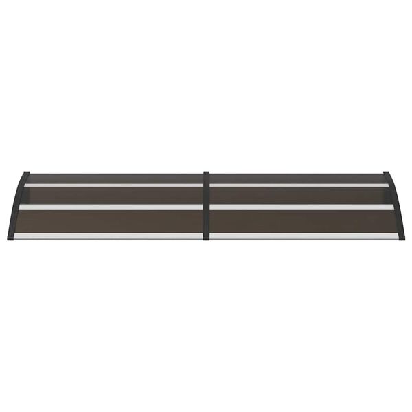 vidaXL Door Canopy Black 200x75 cm PC