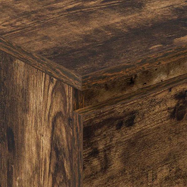 vidaXL Sideboard Smoked Oak 60x35x98.5 cm Engineered Wood