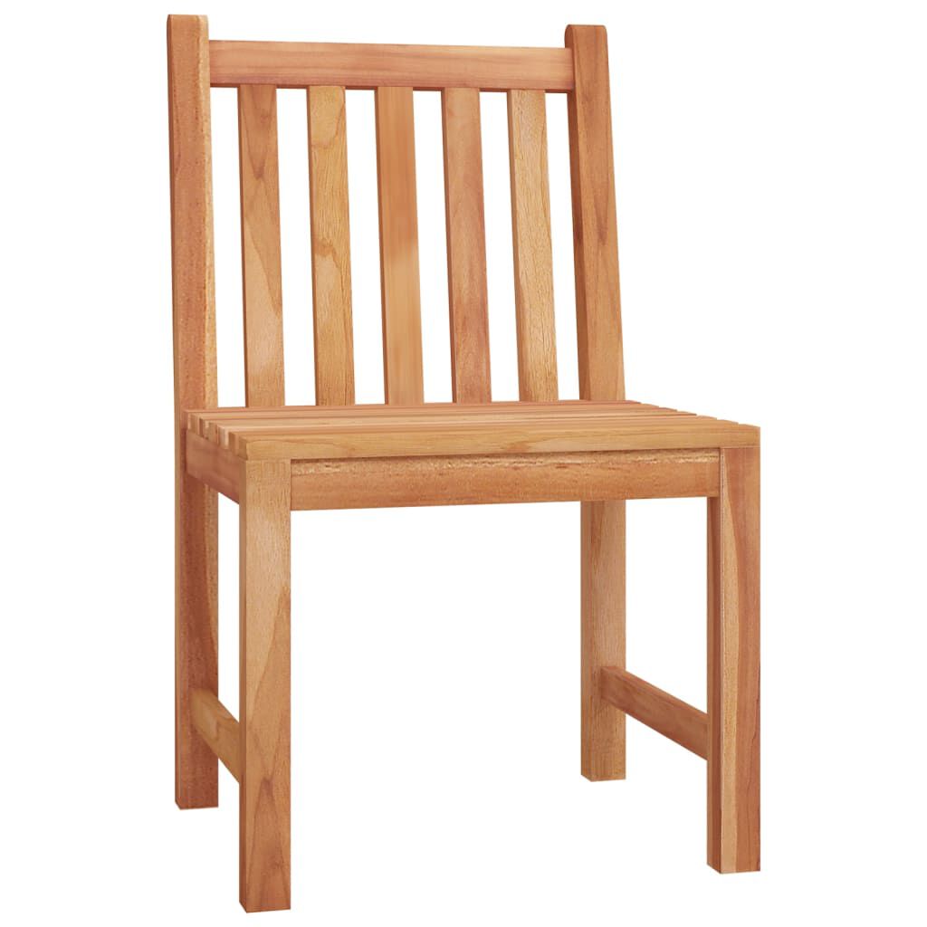 vidaXL 5 Piece Garden Dining Set Solid Wood Teak