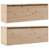 vidaXL Wall Cabinets 2 pcs 100x30x35 cm Solid Wood Pine