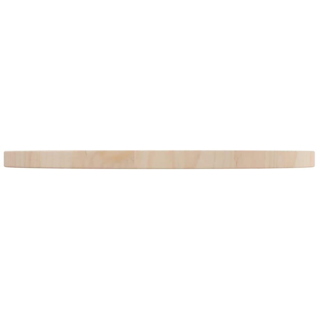 vidaXL Table Top Ø50x2.5 cm Solid Wood Pine