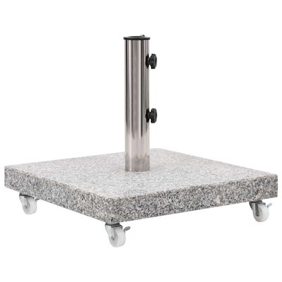 vidaXL Parasol Base Granite 30 kg Square Grey, grey vidaXL Parasol Base Granite 30 kg Square Grey