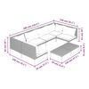 vidaXL 7 Piece Garden Lounge Set with Cushions Poly Rattan Dark Grey