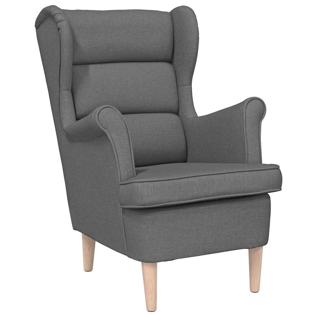 vidaXL Armchair Dark Grey 74x84x100 cm Fabric