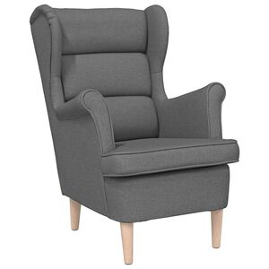 vidaXL Armchair Dark Grey 74x84x100 cm Fabric