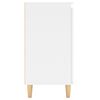 vidaXL Sideboard with Solid Wood Legs White 60x35x70 cm Engineered Wood