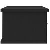 vidaXL Wall-mounted Drawer Shelf Black 60x26x18.5 cm Engineered Wood