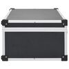 vidaXL CD Case for 80 CDs Aluminium ABS Black