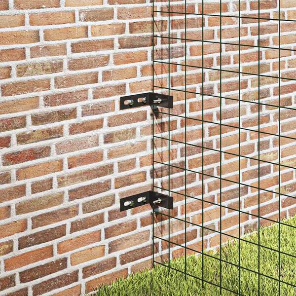 vidaXL Wall Corner Connector 10 Sets Anthracite