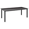 vidaXL 9 Piece Garden Dining Set Black