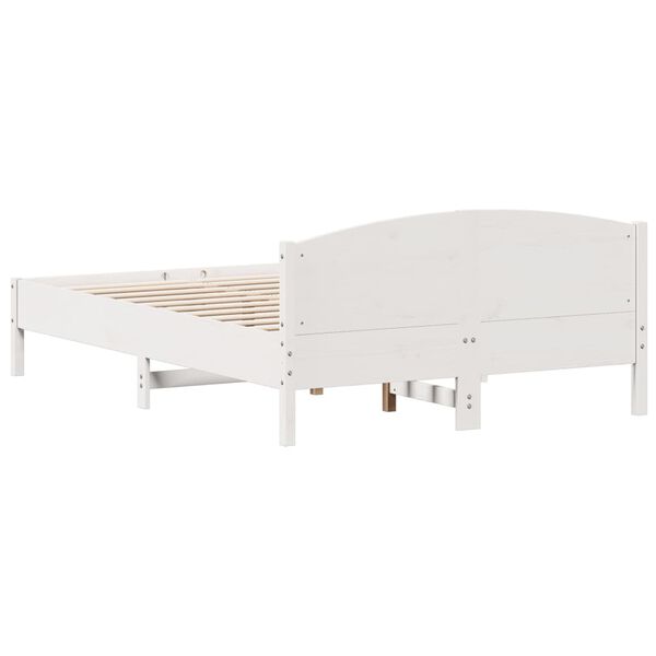 vidaXL Bed Frame without Mattress White 160x200 cm Solid Wood Pine
