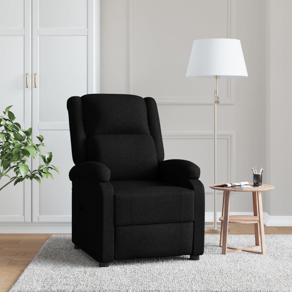 vidaXL Recliner Chair Light Grey Fabric