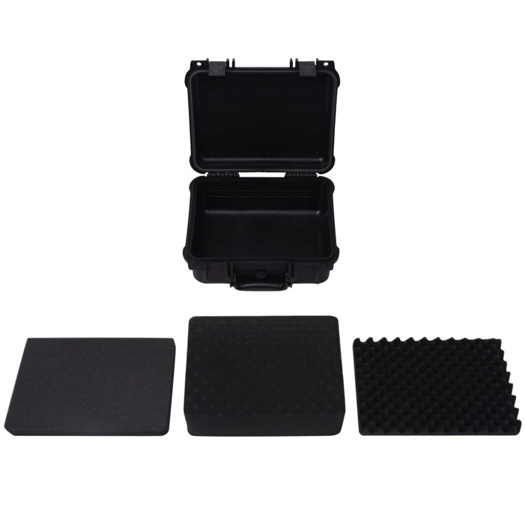 vidaXL Protective Case Black 35x29.5x15 cm