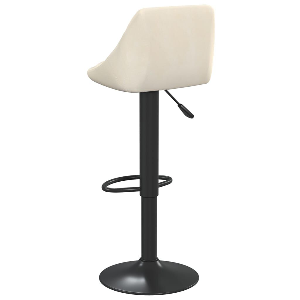 vidaXL Bar Stools 2 pcs Cream Velvet
