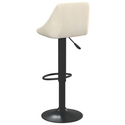 vidaXL Bar Stools 2 pcs Cream Velvet, cream vidaXL Bar Stools 2 pcs Cream Velvet