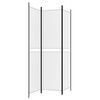 vidaXL 3-Panel Room Divider White 150x200 cm Fabric