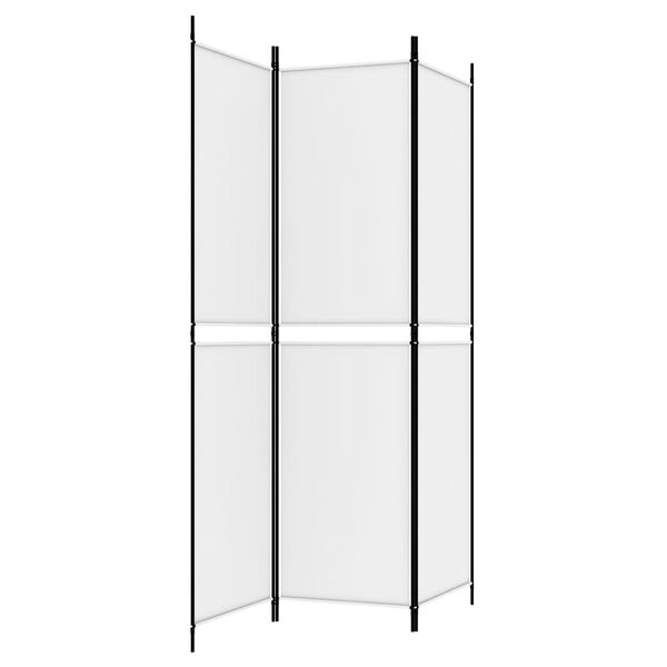 vidaXL 3-Panel Room Divider White 150x200 cm Fabric