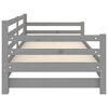 vidaXL Pull-out Day Bed without Mattress Grey 2x(90x200)cm