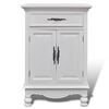 vidaXL Wooden Cabinet with 2 Doors 1 Drawer White