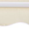 vidaXL Awning Top Sunshade Canvas Cream 350x250 cm