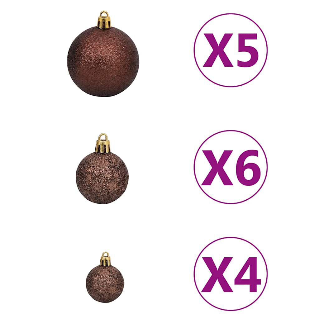 vidaXL Artificial Pre-lit Christmas Tree with Ball Set 180cm 620 Branches