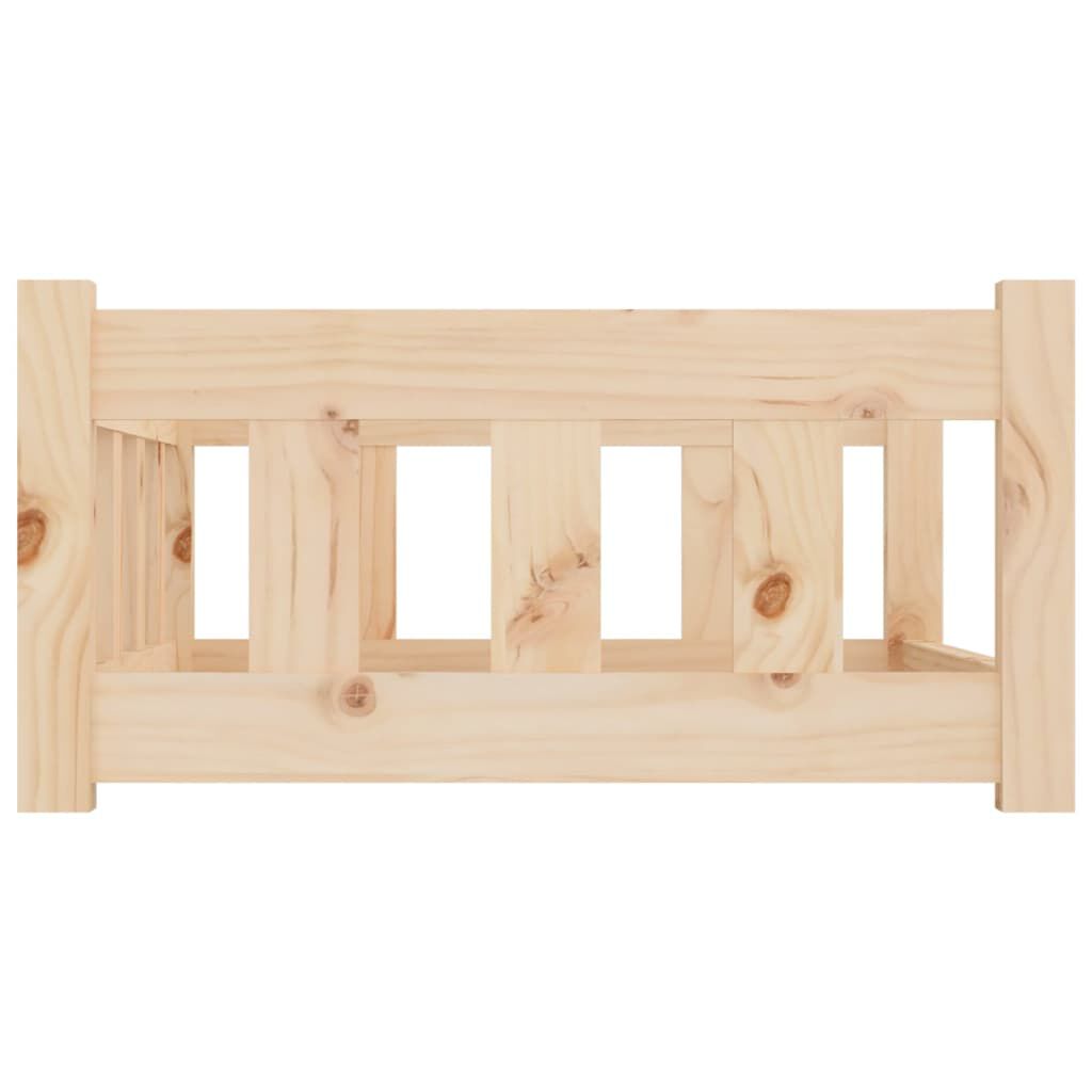 vidaXL Dog Bed 75.5x55.5x28 cm Solid Wood Pine