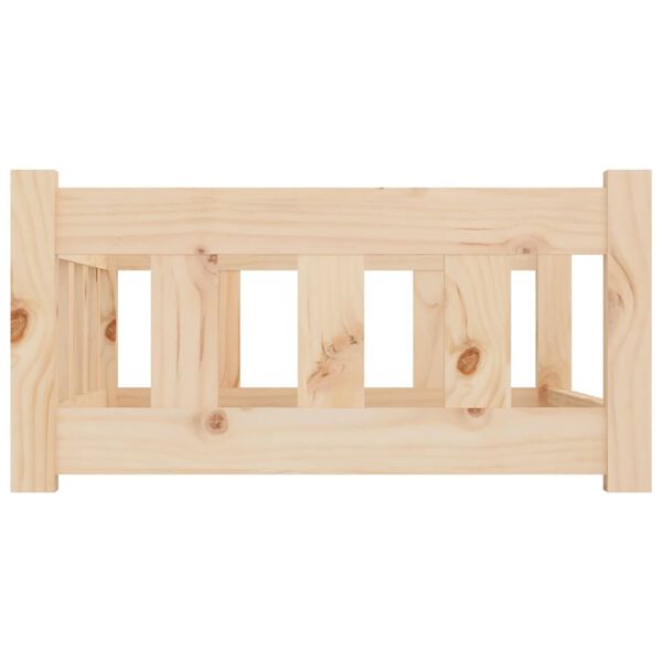 vidaXL Dog Bed 75.5x55.5x28 cm Solid Wood Pine