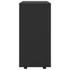 vidaXL Rolling Cabinet Black 60x35x75 cm Engineered Wood