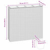 vidaXL Garden Raised Bed with 4 Pots 2 pcs Poly Rattan Grey(2x45426)
