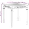 vidaXL Garden Dining Table 80x80x80 cm Solid Teak Wood