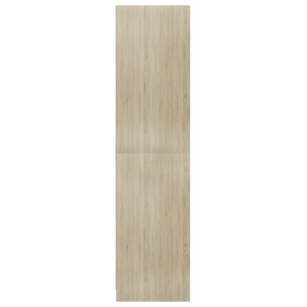 vidaXL Wardrobe Sonoma Oak 100x50x200 cm Engineered Wood