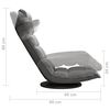 vidaXL Swivel Floor Chair Dark Grey Velvet