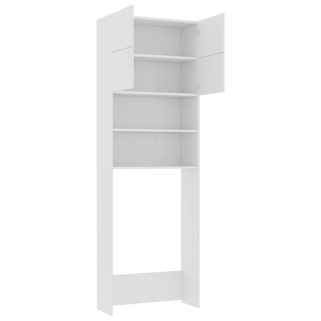 vidaXL Washing Machine Cabinet White 64x25.5x190 cm Engineered Wood