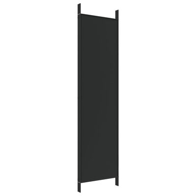 vidaXL 4-Panel Room Divider Black 200x200 cm Fabric, black vidaXL 4-Panel Room Divider Black 200x200 cm Fabric