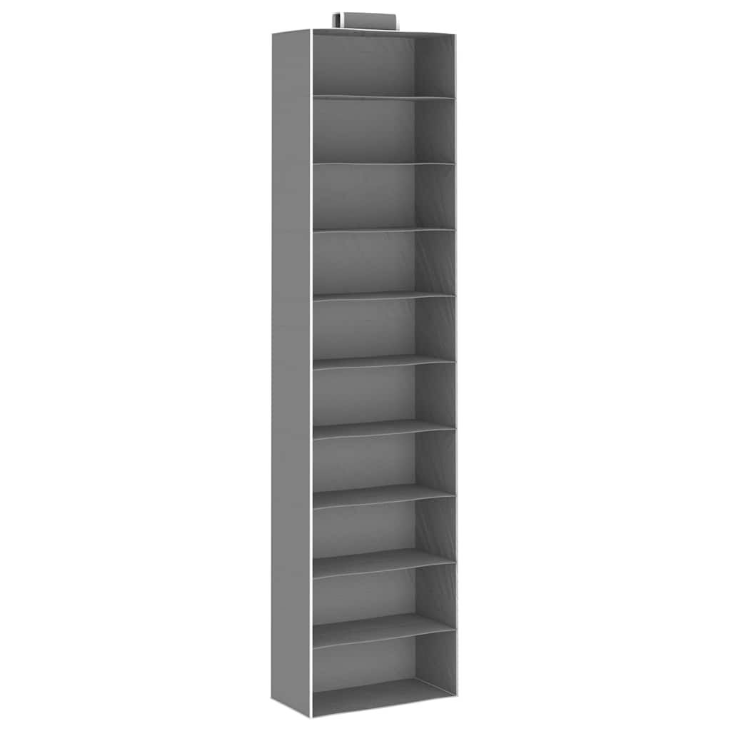vidaXL Hanging Closet Organisers 2 pcs with 10 Shelves Fabric