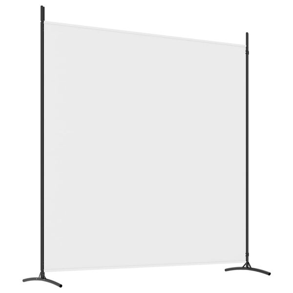 vidaXL 2-Panel Room Divider White 348x180 cm Fabric