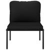 vidaXL 3 Piece Garden Lounge Set with Cushions Black PVC