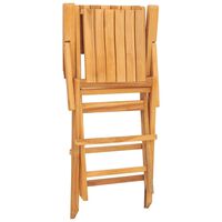 vidaXL Folding Garden Chairs 4 pcs 55x61x90 cm Solid Wood Teak