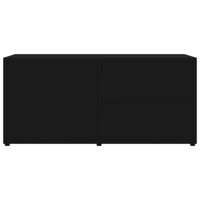 vidaXL TV Cabinet Black 80x34x36 cm Engineered Wood, black vidaXL TV Cabinet Black 80x34x36 cm Engineered Wood