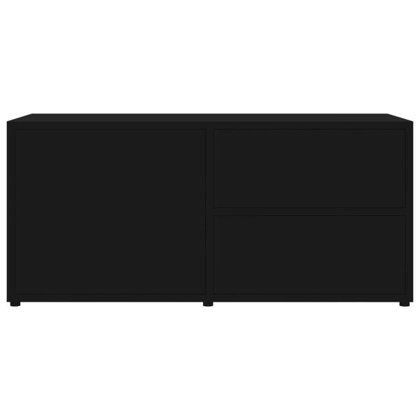 vidaXL TV Cabinet Black 80x34x36 cm Engineered Wood