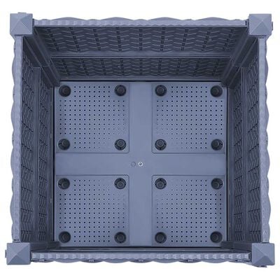 vidaXL Raised Bed 40x40x38 cm Polypropylene, blue grey vidaXL Raised Bed 40x40x38 cm Polypropylene