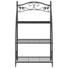 vidaXL Flower Rack Black 56x30x96 cm Steel