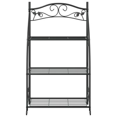 vidaXL Flower Rack Black 56x30x96 cm Steel,  vidaXL Flower Rack Black 56x30x96 cm Steel
