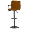 vidaXL Bar Stools 2 pcs Brown Velvet