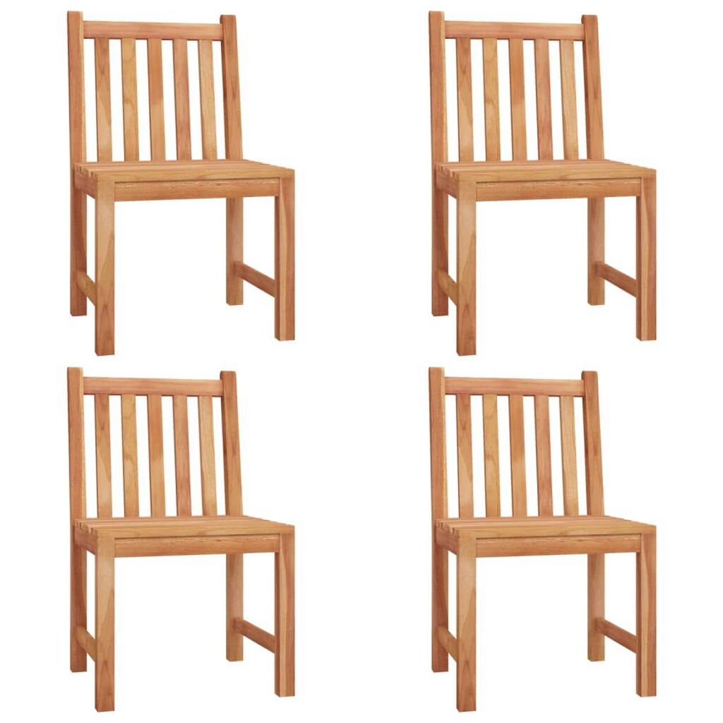 vidaXL 5 Piece Garden Dining Set Solid Wood Teak