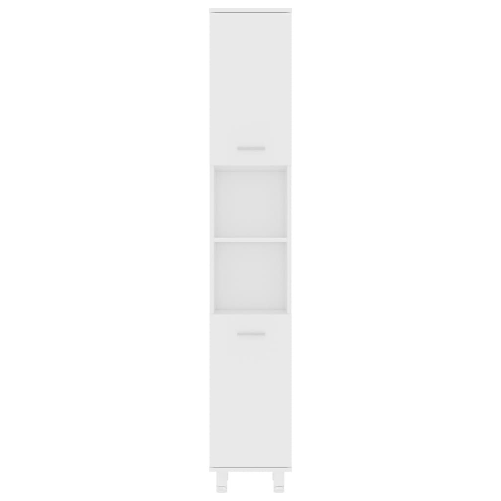 vidaXL Bathroom Cabinet White 30x30x179 cm Engineered Wood