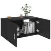 vidaXL Wall Mounted Cabinet Black 80x39x40 cm Engineered Wood