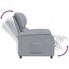 vidaXL Recliner Chair Light Grey Fabric